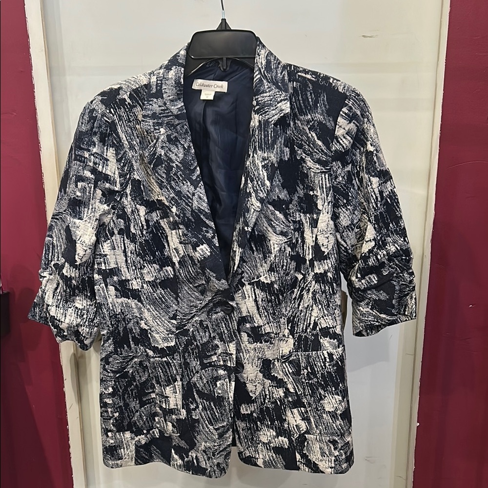 *Coldwather Creek Abstract Print Women's Jacket